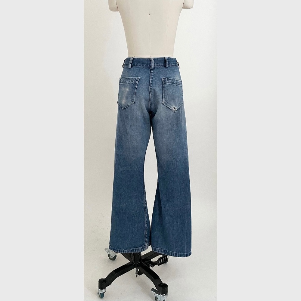 60’s 70’s seafarer distressed utility denims - Picture 5 of 9